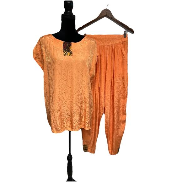 VTG Sophia New York Artsy Art To Wear Funky Colorful Medium Oversized Lagenlook - Picture 3 of 16